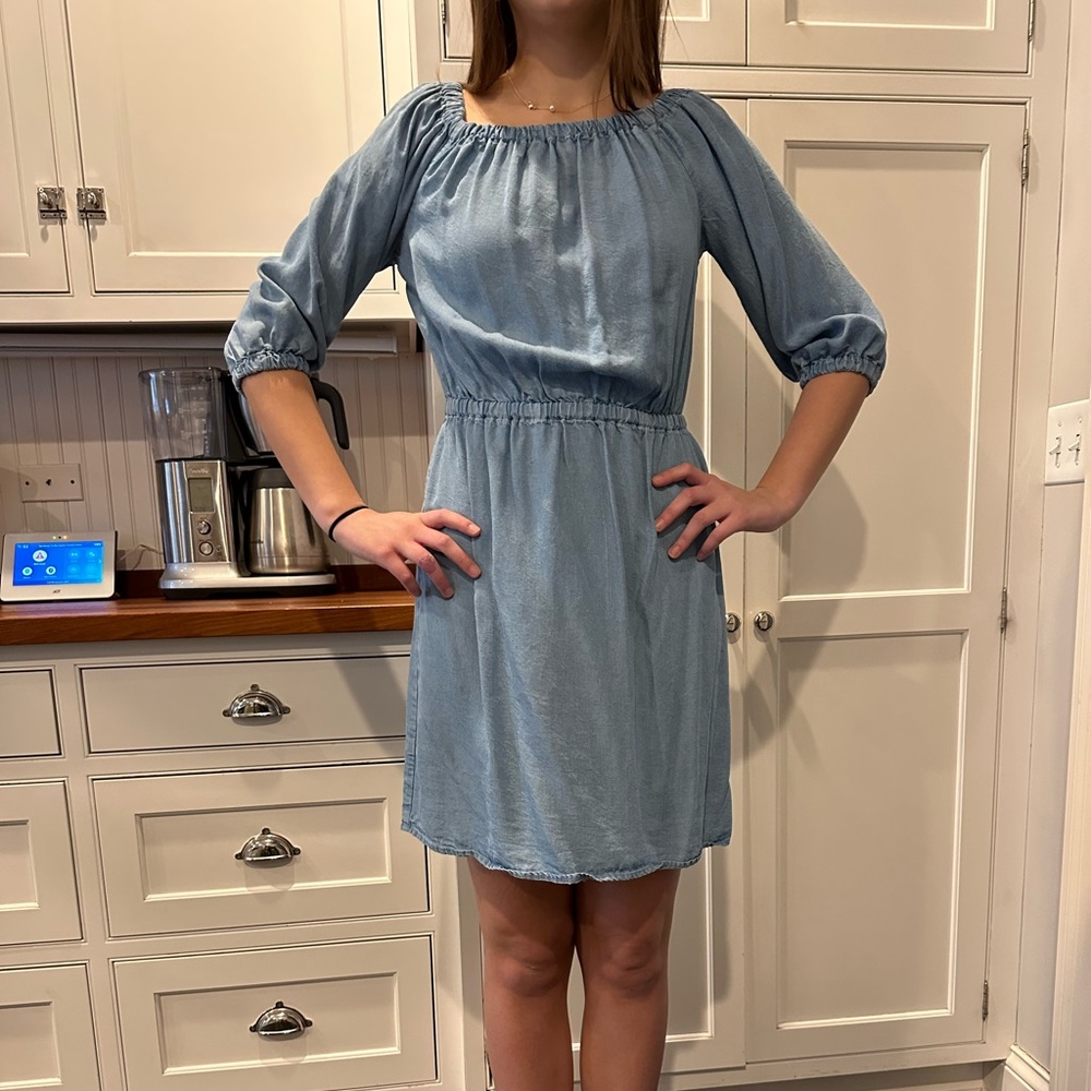 Splendid Denim off the shoulder dress
